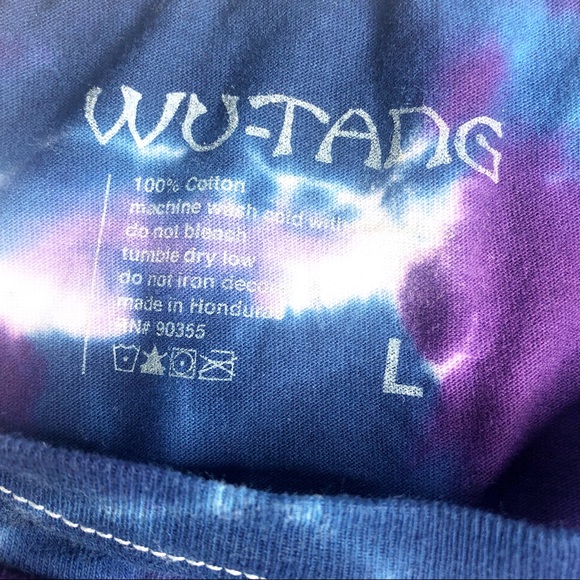 Wutang Purple Tie Dye T Shirt Tee - Picture 5 of 8